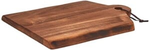 Rachael Ray Pantryware Wood Cutting Board With Handle/ Wood Serving Board With Handle - 14 Inch x 11 Inch