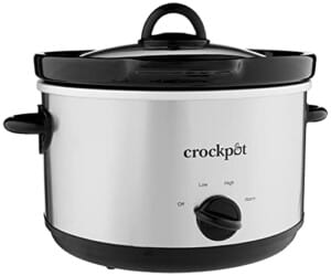 Crock-Pot SCR503SP 5-Quart Smudgeproof Round Manual Slow Cooker with Dipper