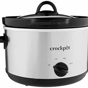 Crock-Pot SCR503SP 5-Quart Smudgeproof Round Manual Slow Cooker with Dipper