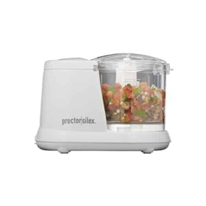 Proctor Silex Durable Mini 1.5 Cup Food Processor & Vegetable Chopper for Dicing