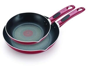 T-fal B039S264 B039S2 Excite ProGlide Nonstick Thermo-Spot Heat Indicator Dishwasher Oven Safe 8 Inch and 10.5 Inch Fry Pan Cookware Set