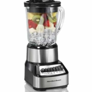 Hamilton Beach Wave Crusher Blender with 40oz Glass Jar and 14 Functions for Puree