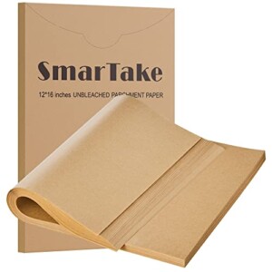 SMARTAKE 200 Pcs Parchment Paper Baking Sheets