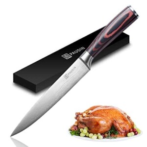Slicing Carving Knife - PAUDIN Razor Sharp Sashimi Knife