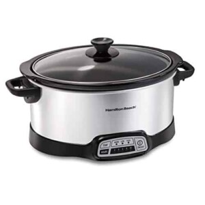 Hamilton Beach (33473) Slow Cooker Crock with Touch Pad and Flexible Easy Programming Options