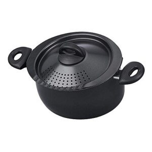 Bialetti 07265 Oval 5 Quart Pasta Pot with Strainer Lid
