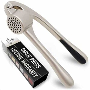 Premium Garlic Press with Soft Easy-Squeeze Ergonomic Handle