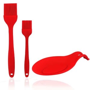 FATCHOI Silicone Basting Pastry & BBQ Brushes
