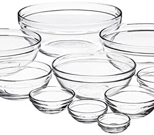 Anchor Hocking Glass Bowl Set - 10 pcs