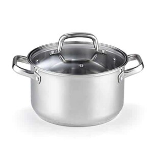 Cook N Home 02609 Lid 5-Quart Stainless Steel Casserole Stockpot