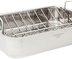 Cuisinart 7117-16UR Chef's Classic Stainless 16-Inch Rectangular Roaster with Rack