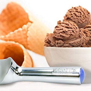 Zeroll 1012 Original Ice Cream Easy Scoop with Unique Liquid Filled Heat Conductive Handle Simple One Piece Aluminum Design Easy Release 24 Scoops per Gallon Made in USA