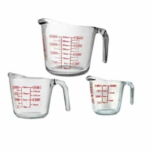 Anchor Hocking 77940COM Anchor 77940 3-Piece Measuring Cup Set