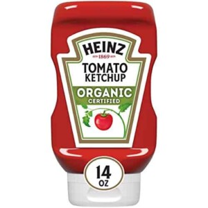 Heinz Organic Ketchup Inverted Bottle