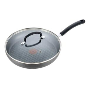 T-fal E91898 Ultimate Hard Anodized Scratch Resistant Titanium Nonstick Thermo-Spot Heat Indicator Anti-Warp Base Dishwasher Safe Oven Safe PFOA Free Glass Lid Cookware