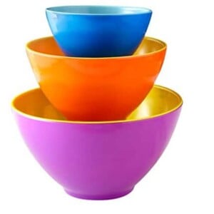 iEnjoyware Melamine Mixing Bowls - Set of 3 - Mix