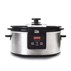 Best Programmable Slow Cooker Platinum 6 Quart Stainless Steel Digital Slow Cookers Program Cooking Time