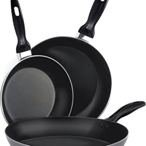 Aluminum Nonstick Frying Pan Set - (3-Piece 8 Inches