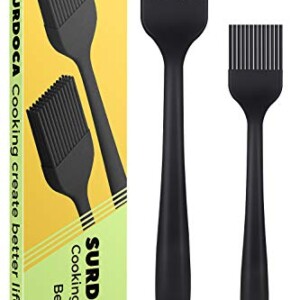 SURDOCA Silicone Pastry Basting Brush - 2Pcs 10 + 8 in Heat Resistant Brush for Cooking Baking Food