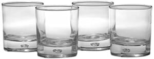 Circleware Air Bubble Heavy Base Whiskey Glass Drinking Glasses