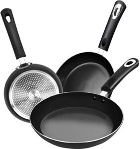 Utopia Kitchen Nonstick Frying Pan Set - 3 Piece Induction Bottom - 8 Inches