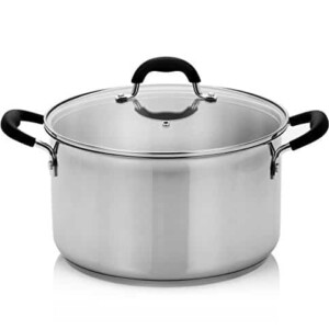 Finnhomy Approved AISI304 (18-10) Stainless Steel 8-Quart Stock Pot with Cover