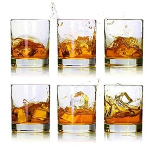 Whiskey Glasses-Premium 11 OZ Scotch Glasses Set of 6 /Old Fashioned Whiskey Glasses/Perfect Idea for Scotch Lovers/Style Glassware for Bourbon/Rum glasses/Bar whiskey glasses
