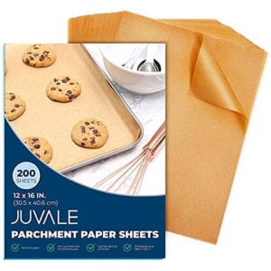 Parchment Paper Sheets - 200-Count Precut Unbleached Parchment Paper for Baking