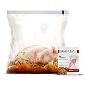 New and Improved Liquid Solution Turkey Brining Bags - No BPA - Heavier Duty Materials - Thicker Seams - Gusseted Bottom - Double Track Zippers - Extra Large - Set of 2