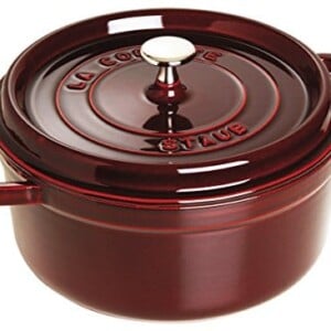 Staub Cast Iron 7-qt Round Cocotte - Grenadine