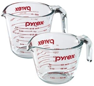 Pyrex Prepware 2-Piece Glass Measuring Cup Set