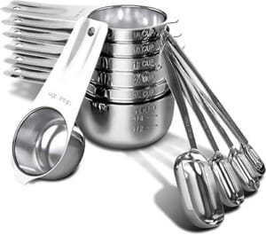 BASSTOP Measuring Cups and Measuring Spoons Set