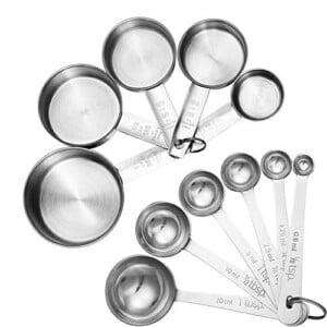 Accmor 11 Piece Stainless Steel Measuring Spoons Cups Set