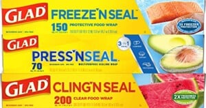 Glad Trash & Food Storage Plastic Food Wrap Variety Pack - Press'n Seal Wrap - FreezerWrap - ClingWrap (Pack of 3) (B01FDB1TGO)