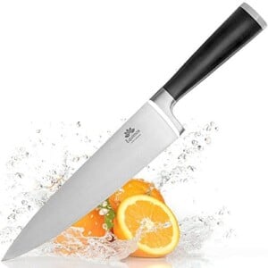 Equinox Professional Chef's Knife - 8 inch Full Tang Blade - 100% German Steel with Protective Bolster