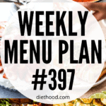 WEEKLY MENU PLAN (#397) six pictures collage
