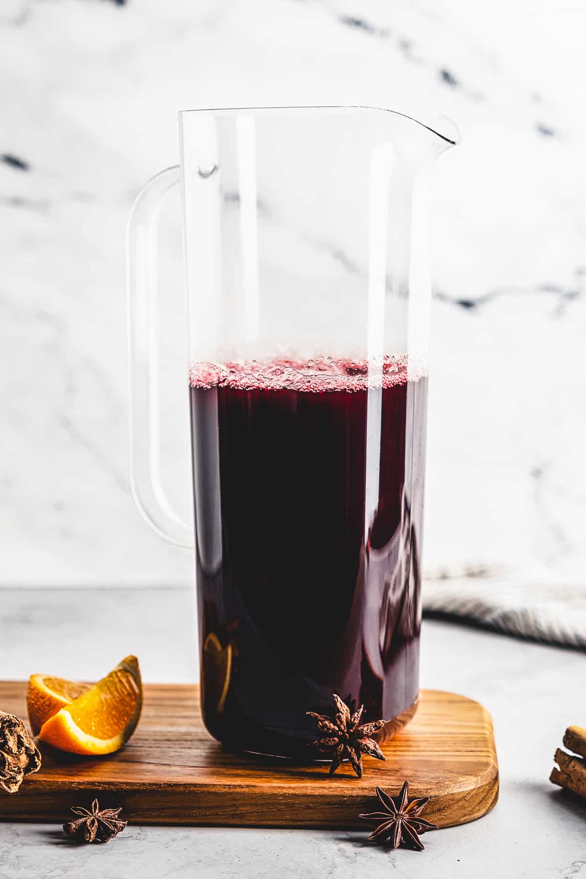 Jamaican Sorrel in a pitcher.