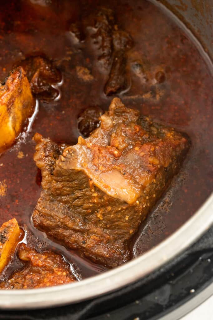 Cooked short rib in the instant pot. 