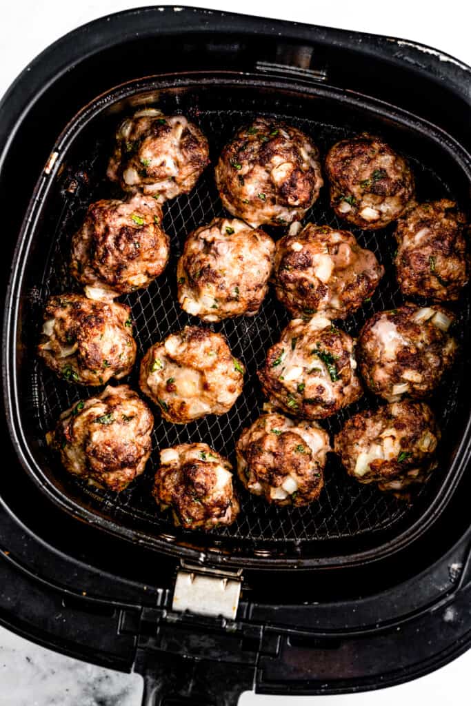 Easy Air Fryer Meatballs | Diethood