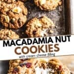 macadamia nut cookies pinterest image.