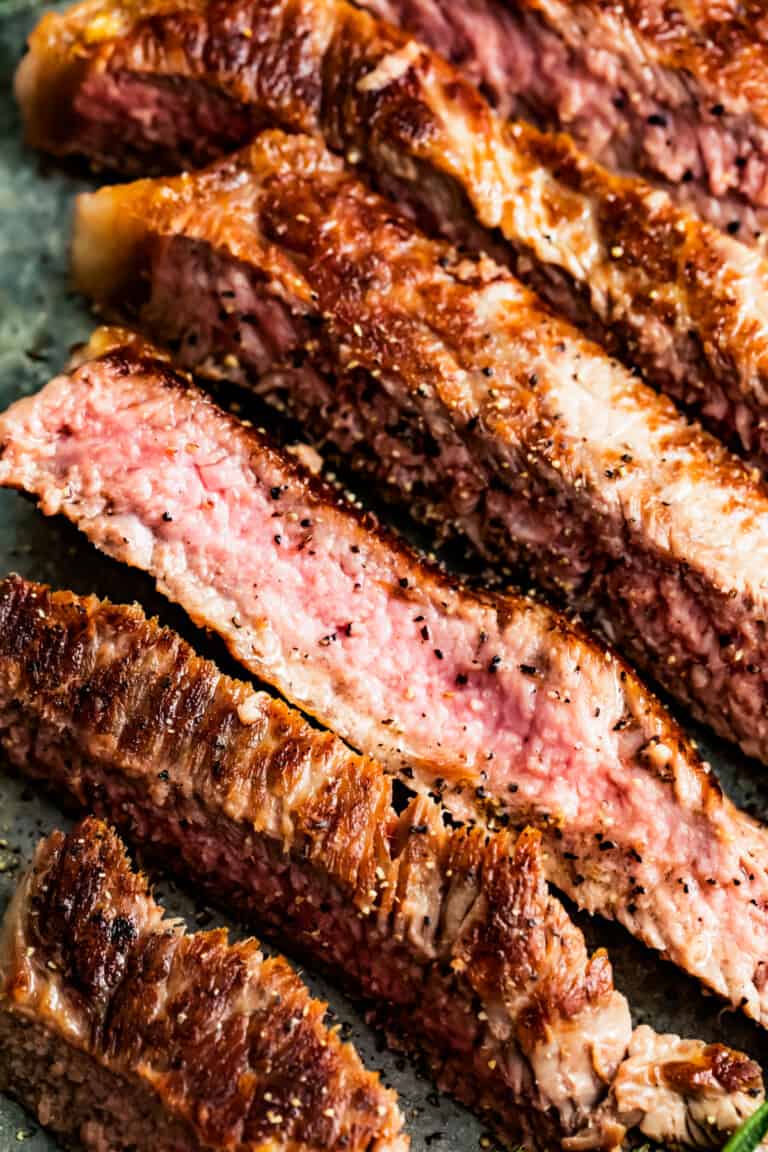 Pan Seared New York Strip Steak | Diethood
