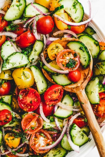 Tomato and Cucumber Salad | Diethood