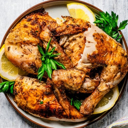 Air Fryer Rotisserie Chicken - Divalicious Recipes