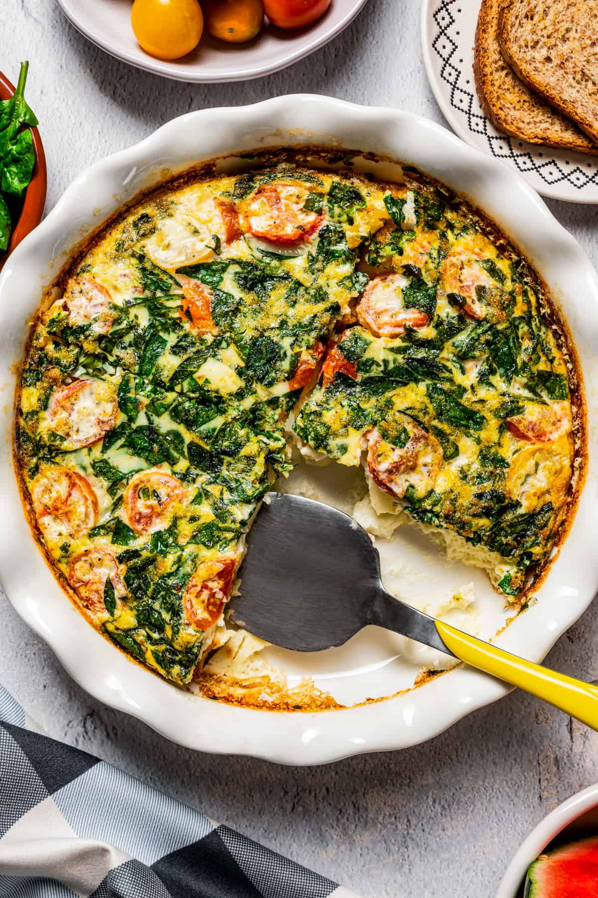 Eggwhite Frittata - The Hurried Hostess