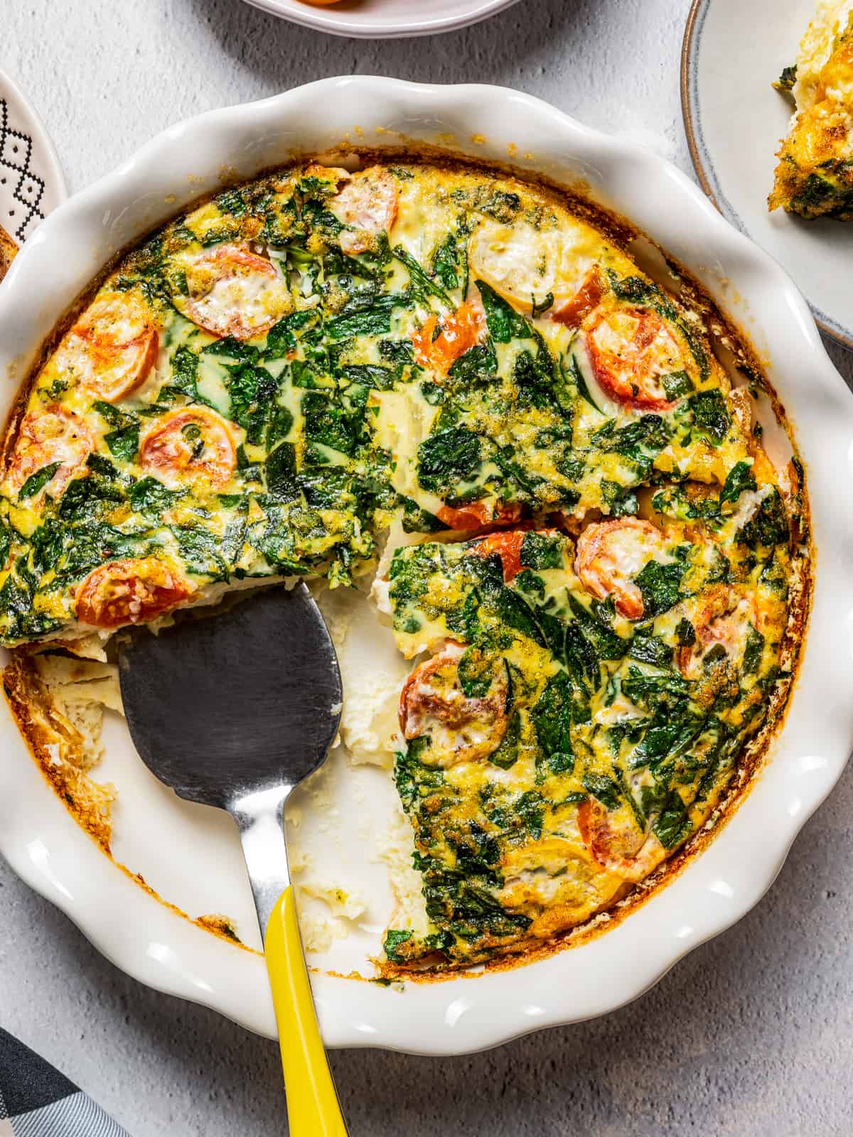 Eggwhite Frittata - The Hurried Hostess