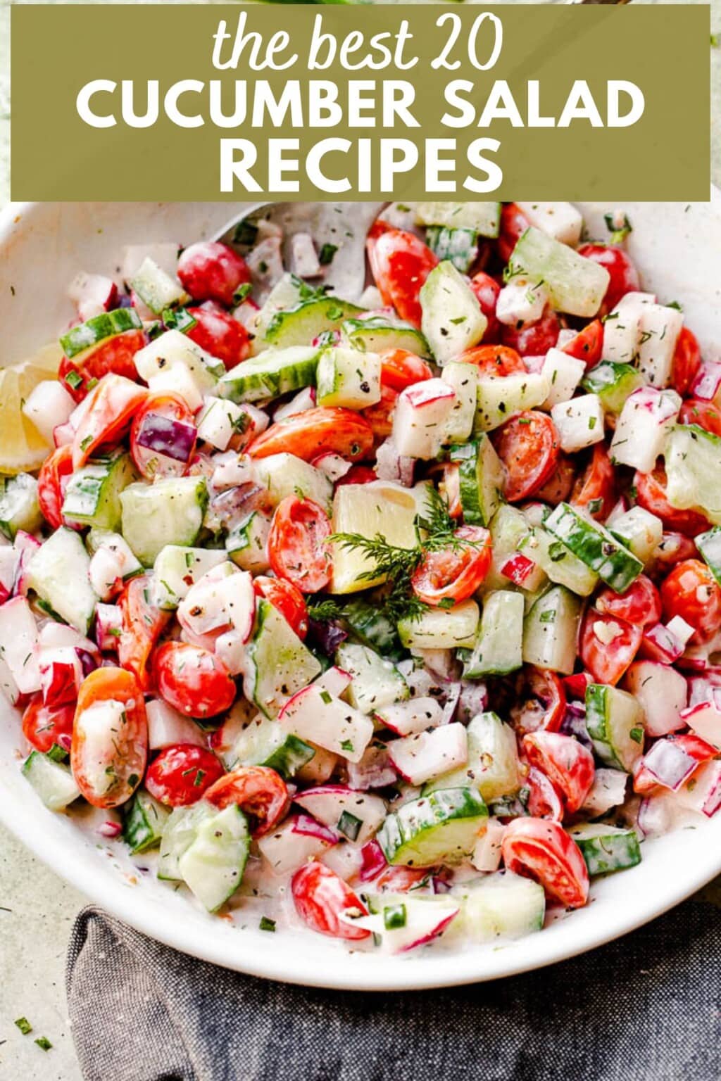 20 Cucumber Salad Recipes - Diethood