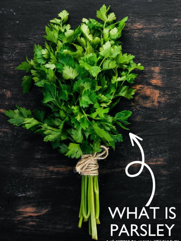 Pinterest image for parsley.