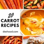 Carrot recipes collage