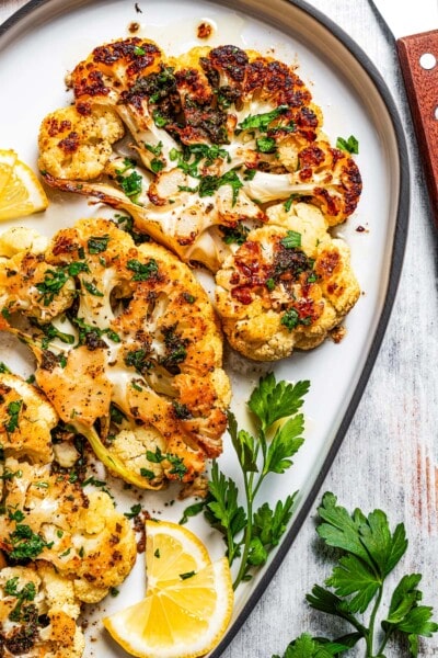 Roasted Cauliflower Steaks | Diethood