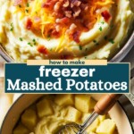 Freezer Mashed Potatoes Pinterest image.